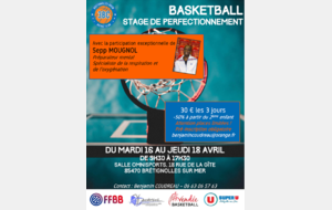 Stage des vacances de Pâques