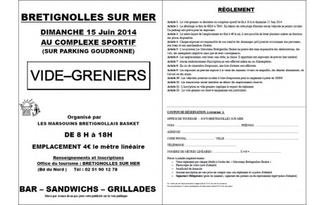 Vide grenier 15 juin